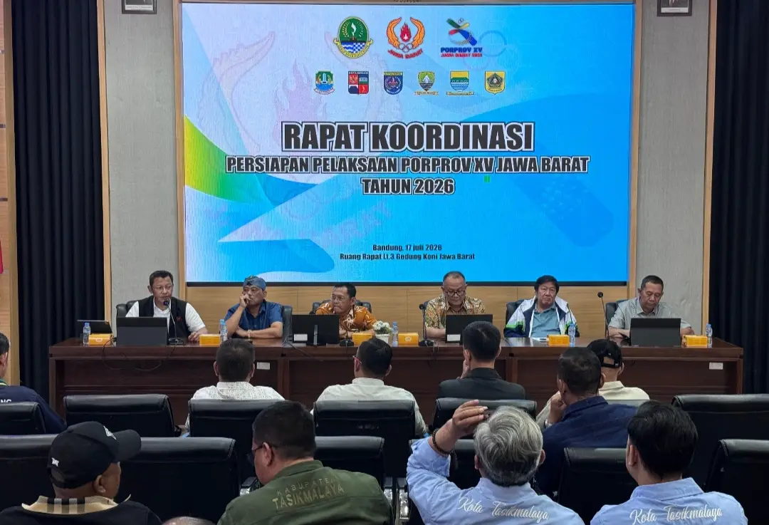 KONI Jabar Perkuat Persiapan Porprov XV 2026, Kota Bekasi Siap Jadi Tuan Rumah Ajang Olahraga Terbesar