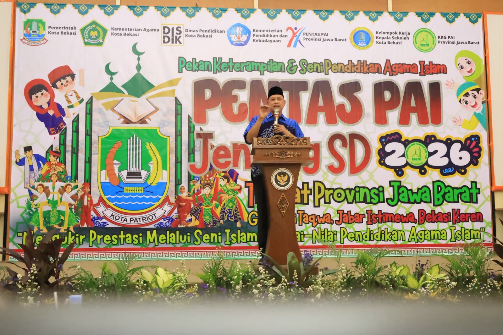 Tri Adhianto Buka Pentas PAI SD Jawa Barat 2026 di Kota Bekasi, Dorong Generasi Berprestasi dan Berakhlak